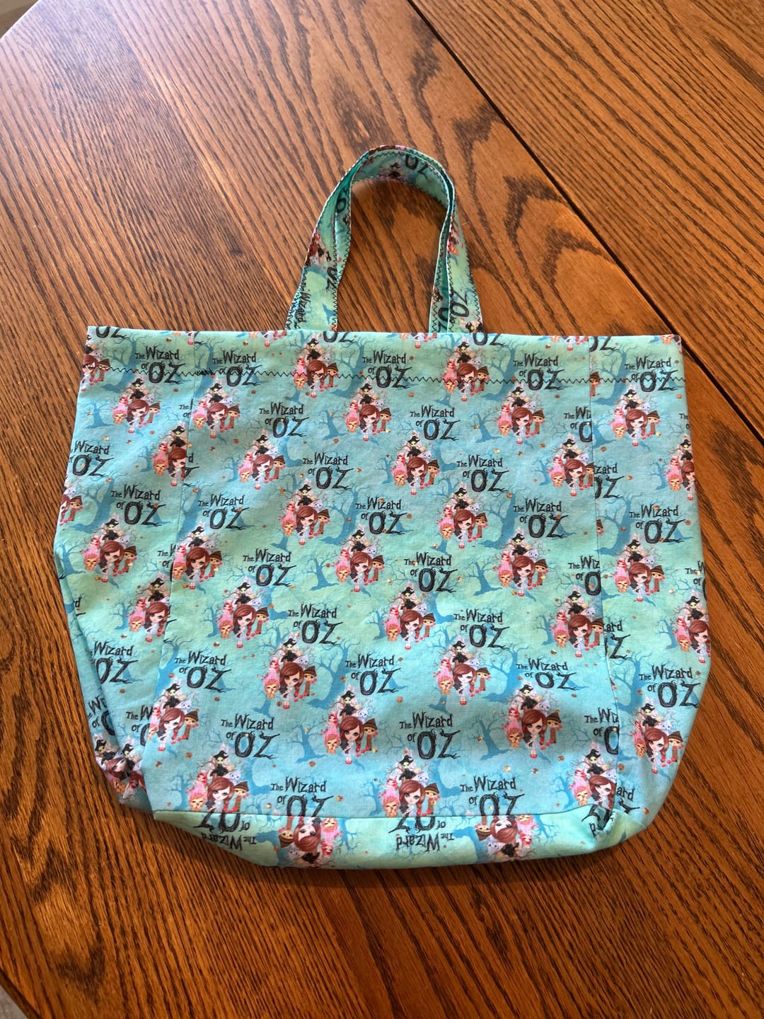 Customer photo review of Cute Wizard of OZ Allover Font Fabric - Blue