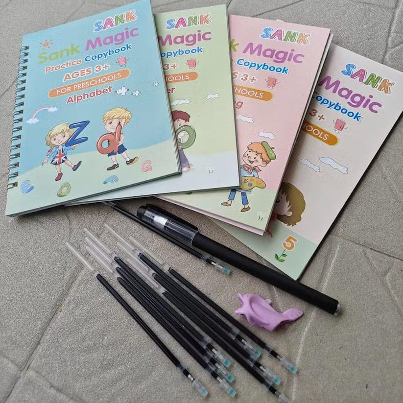 Customer photo review of Sank Magic Practice Copybook Set for Kids – Reusable Handwriting & Learning Books (4 Books)