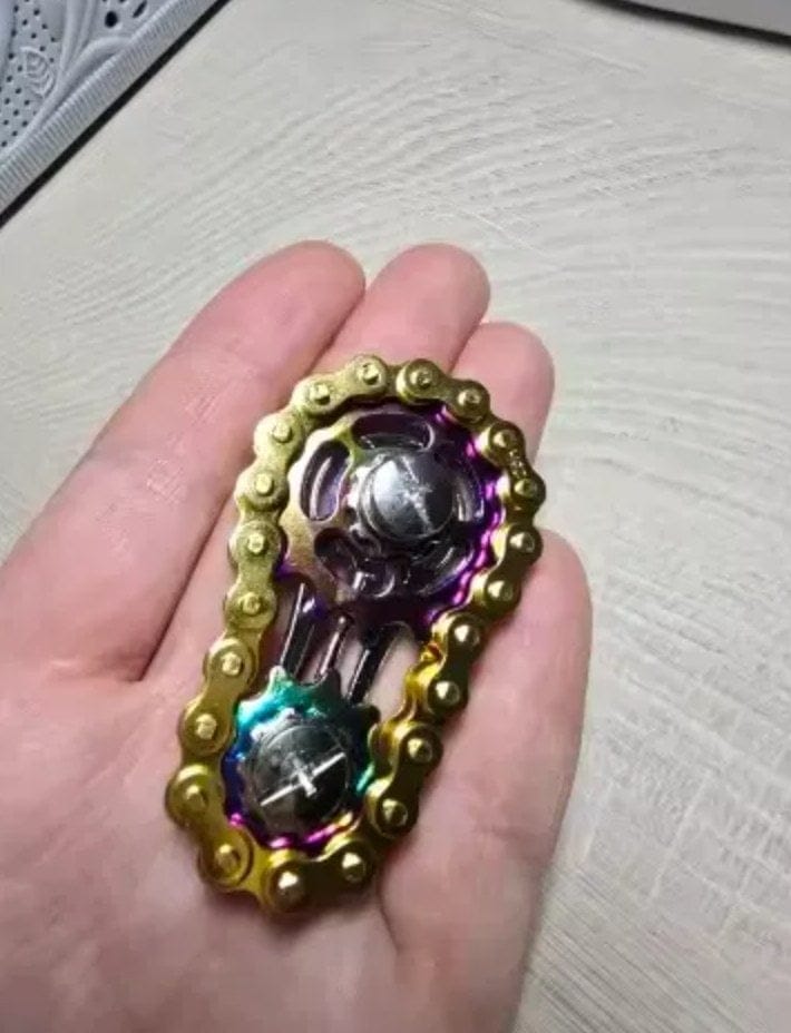 Customer photo review of Fahrradketten Finger Spinner Zappelspielzeug | Leise Fokushilfe Kinder Zahnrad Design