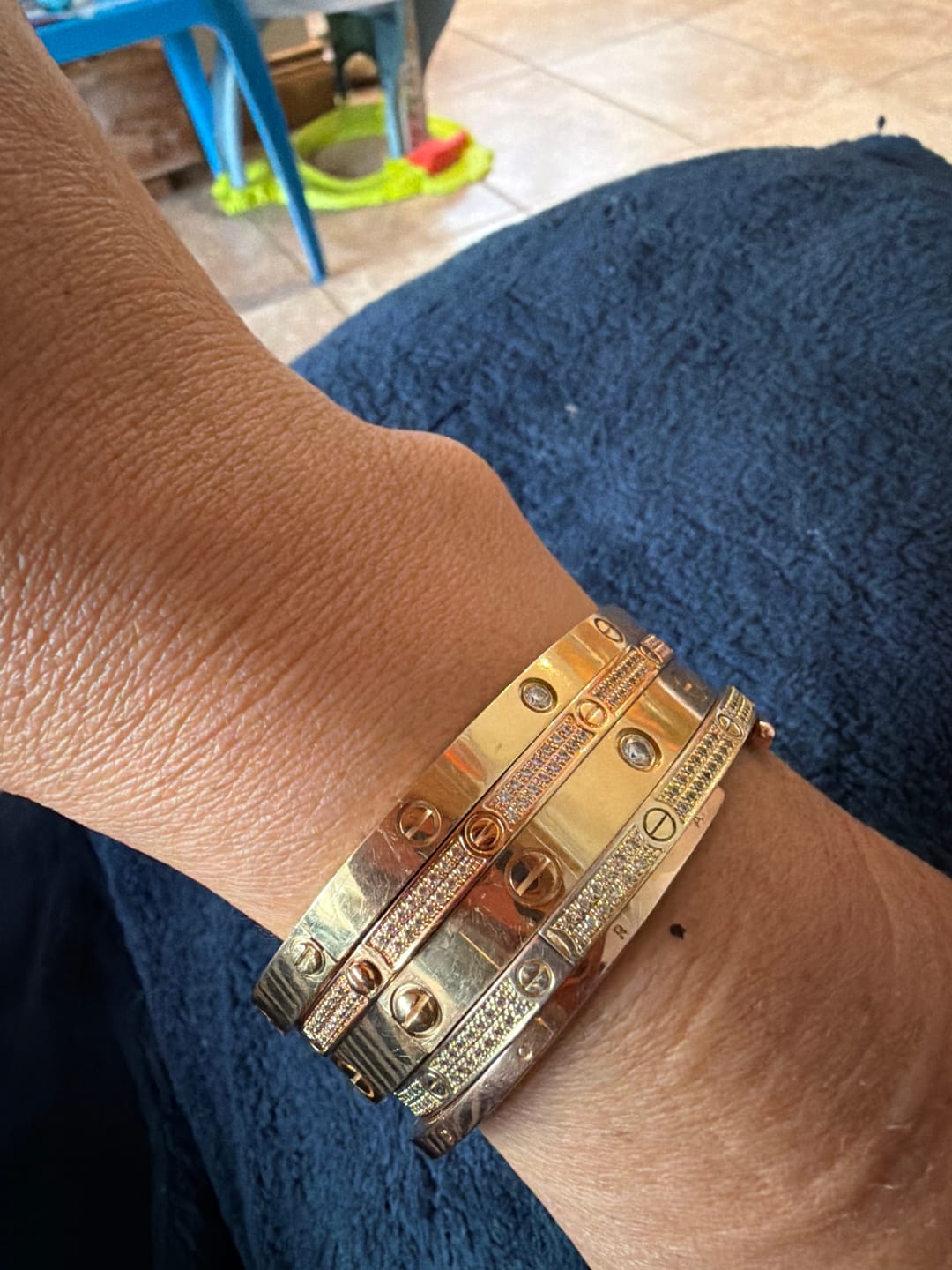 Customer photo review of LOVE BRACELET 3.65MM DIAMOND-PAVED
