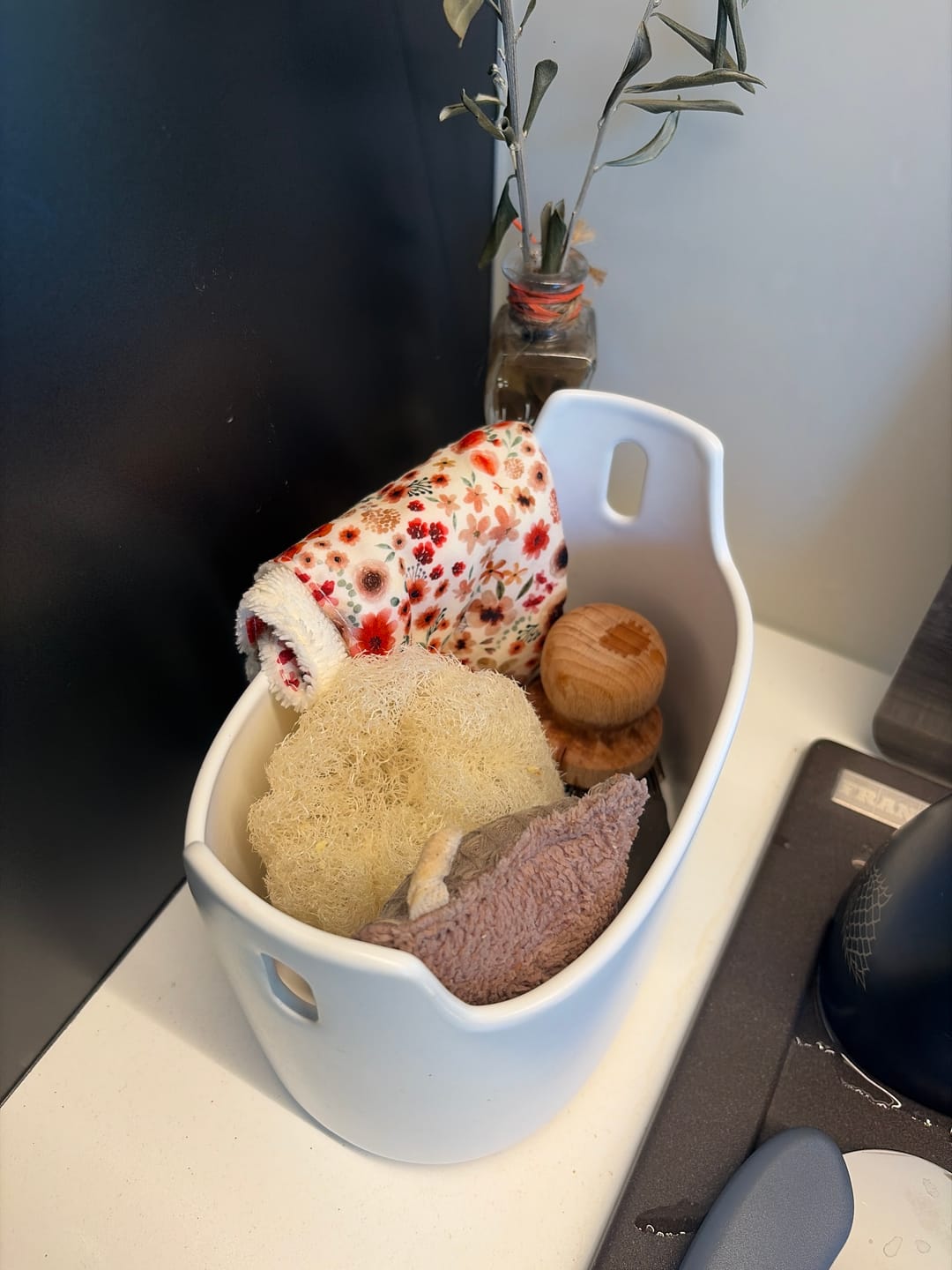 Customer photo review of Éponge lavable coton et bambou lot de 2 | Fabriquée en Suisse