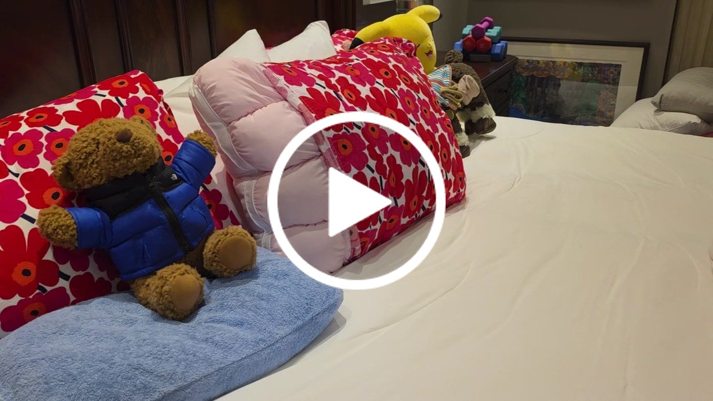 Customer video review of CloudCool™ Cooling Comforter