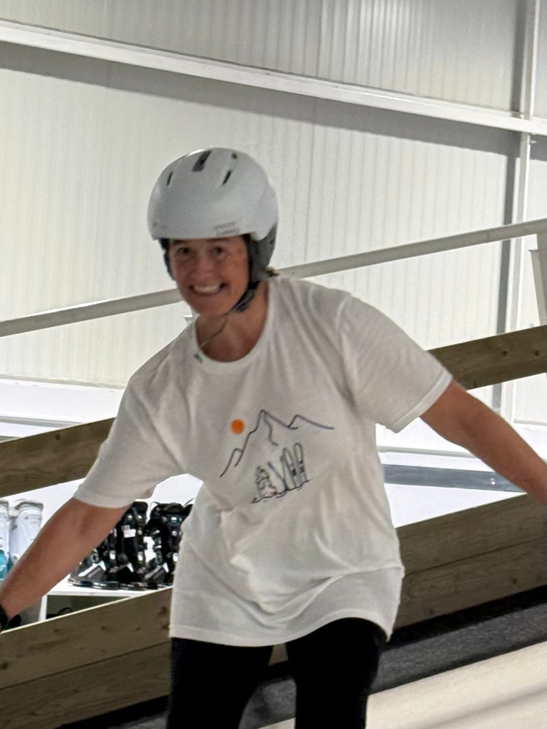Customer photo review of Mountain Ski Silhouette T-Shirt