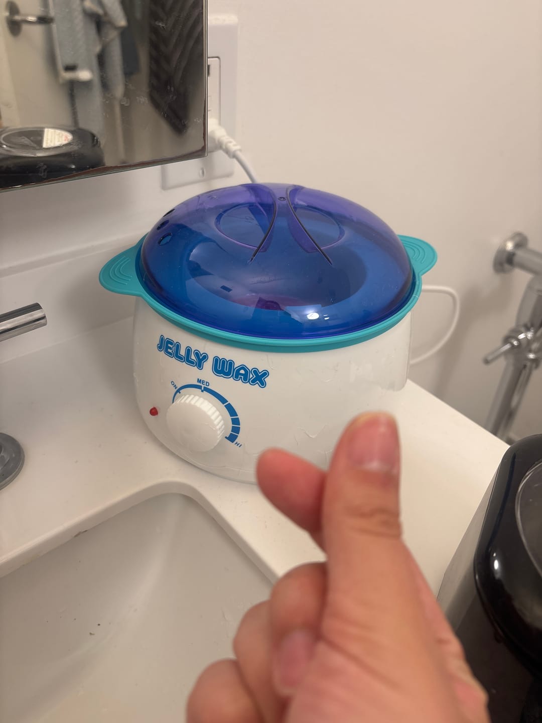 Customer photo review of Jelly Wax® All-In-One Wax Bundle