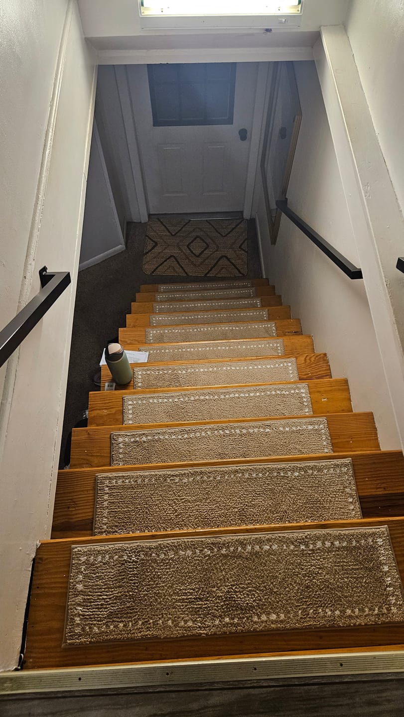 Customer photo review of CloudSoft Non-Slip Stair Treads - Beige