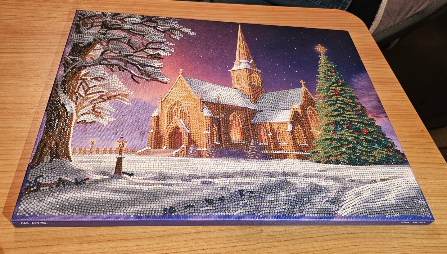 Customer photo review of Christmas Crystal Art Mystery Box