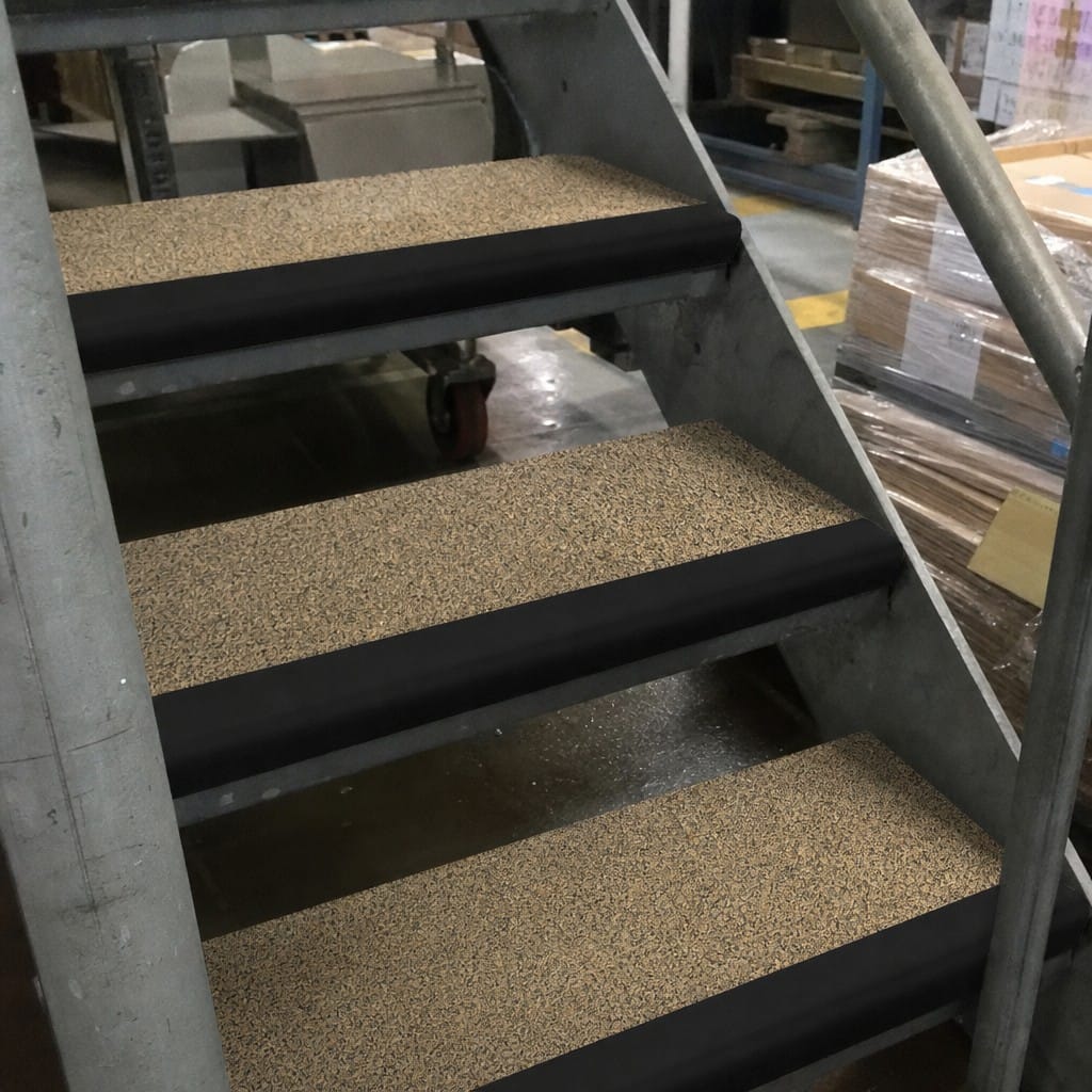 Customer photo review of Anti Slip GRP Stair Treads Black Nosing 10 Year Guarantee