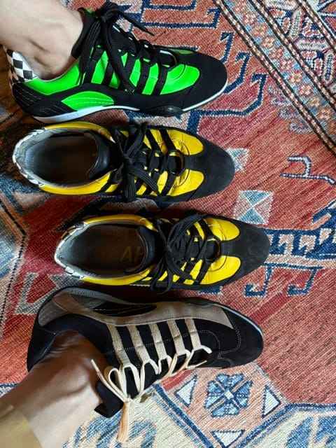 Customer photo review of Men's GrandPrix Sneaker in Gold Player Special