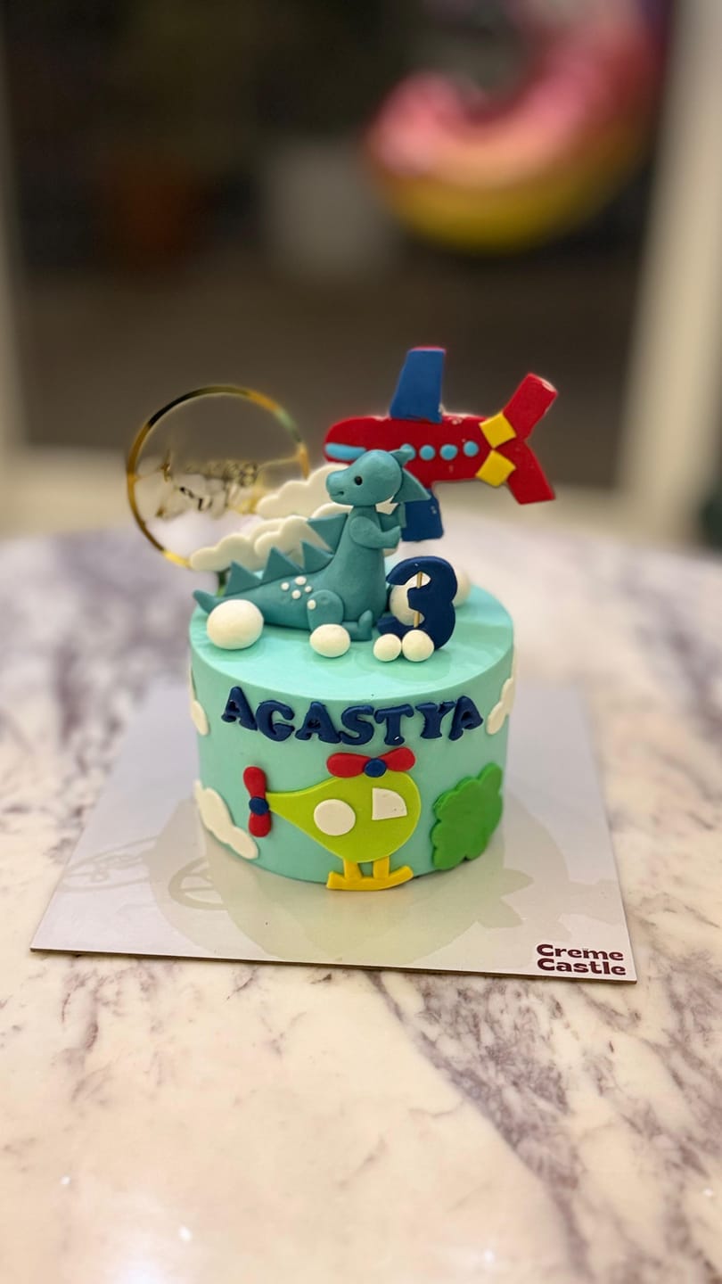 Customer photo review of Aeroplane and Helicopter Cake
