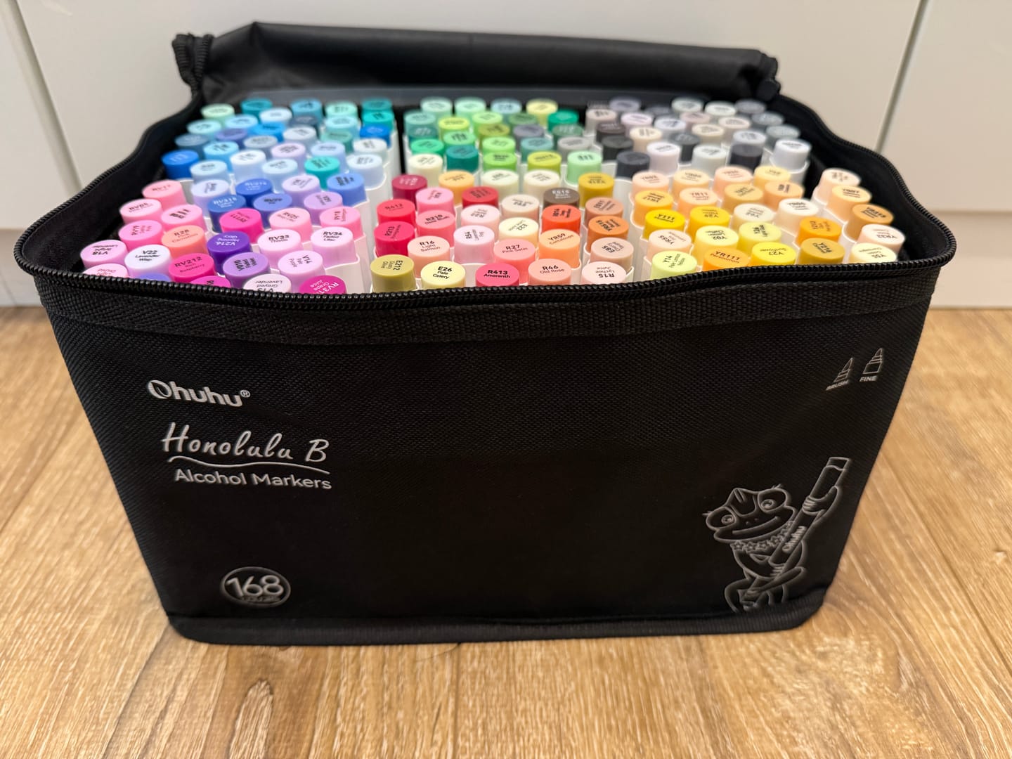 Ohuhu Honolulu 168 Colors Dual Tips Alcohol Art Markers (New Color Cod