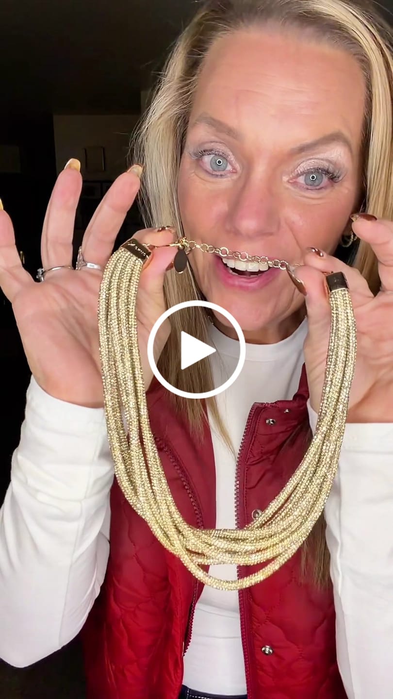 Customer video review of Multi Strand Necklace - Champagne Bubbles