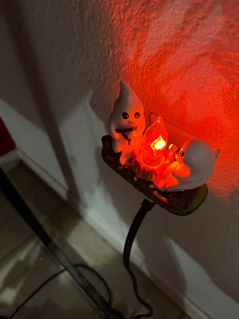 Customer photo review of Ghost Campfire Night Light™