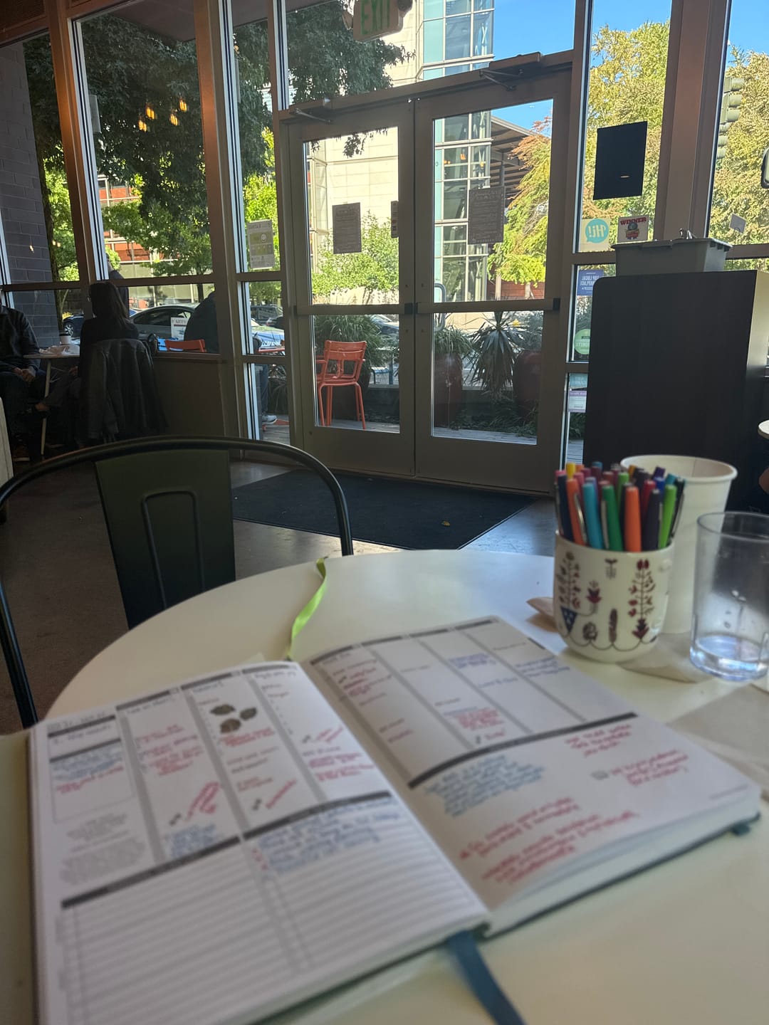 Customer photo review of Weekly 2026-2027 Mid-Year Planner - Koi Pond