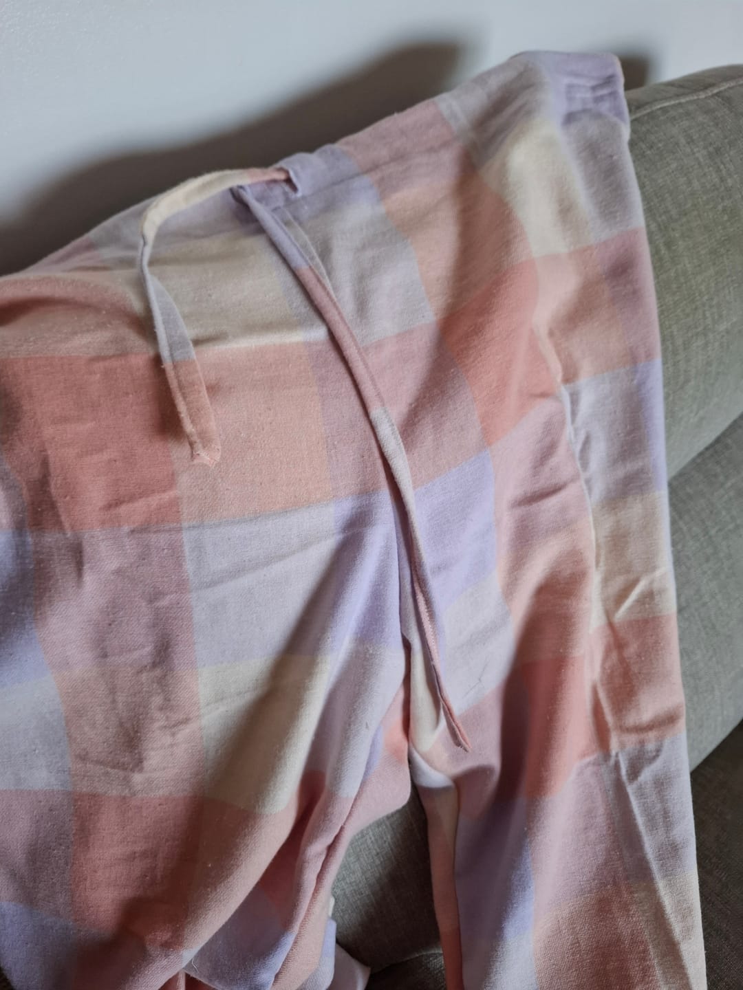 Customer photo review of Pastel Squares Brushed Cotton Fabric