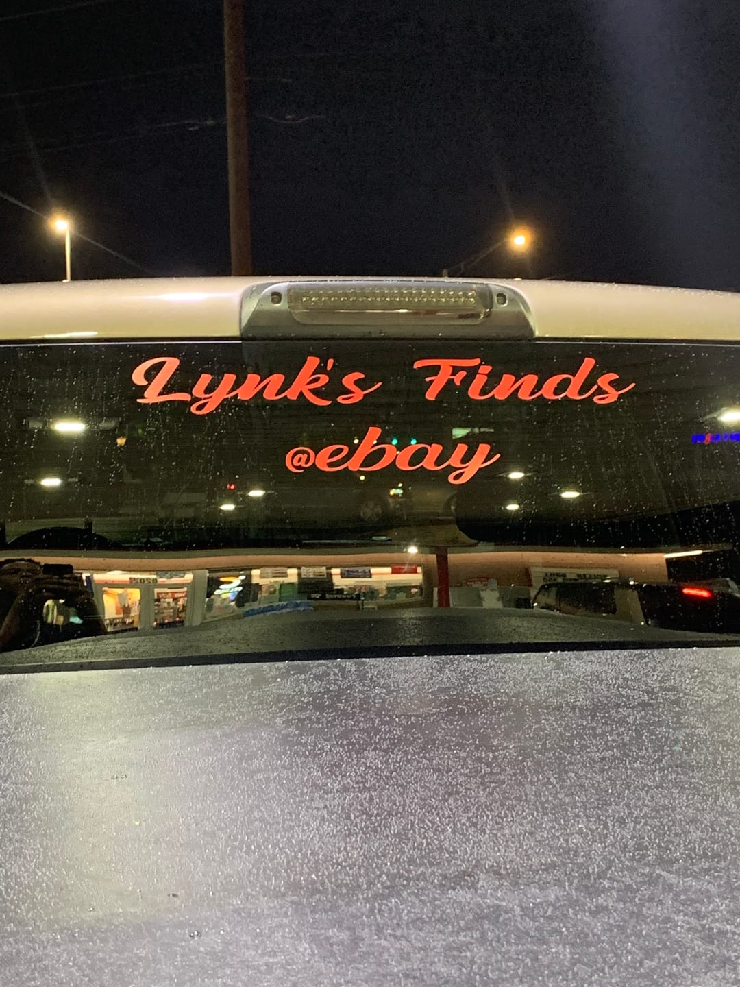 Customer photo review of Windshield Lettering