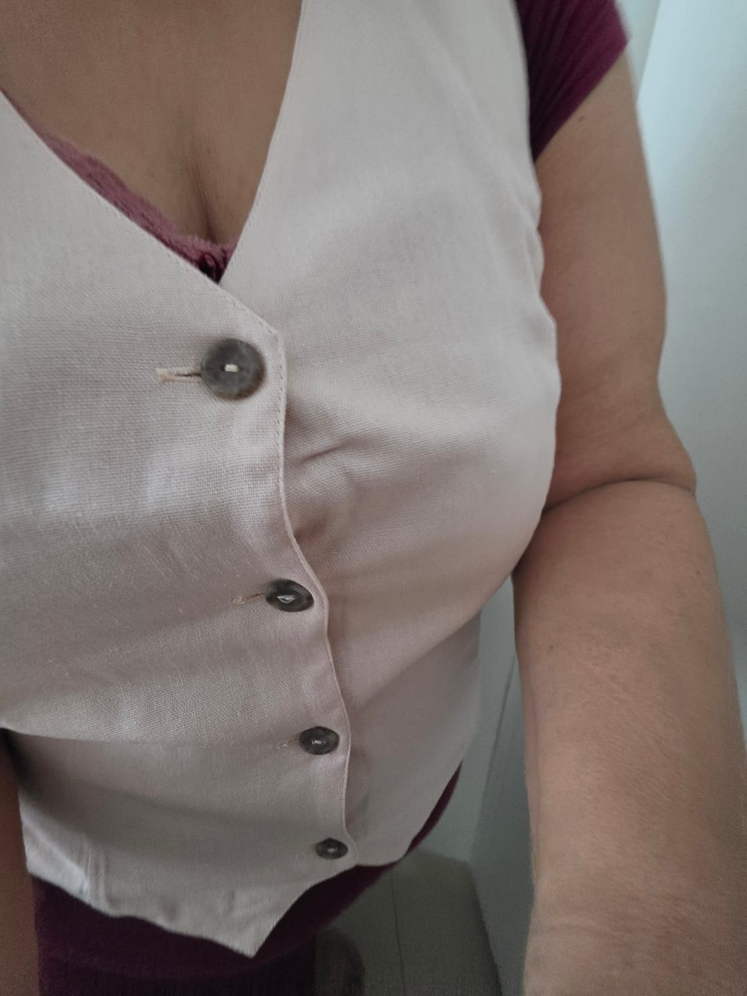 Customer photo review of Colete Calêndula Rosa Claro