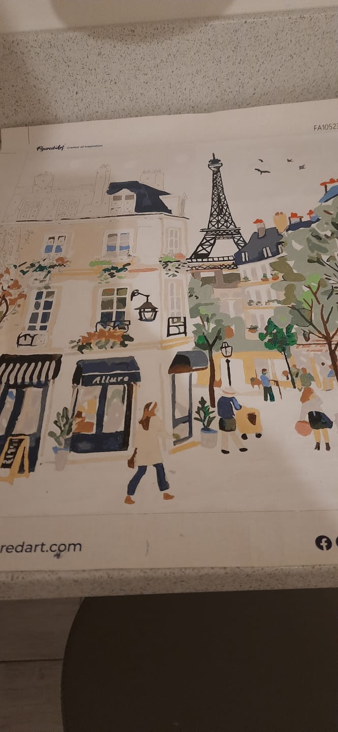 Customer photo review of Aquarelle Rue de Paris