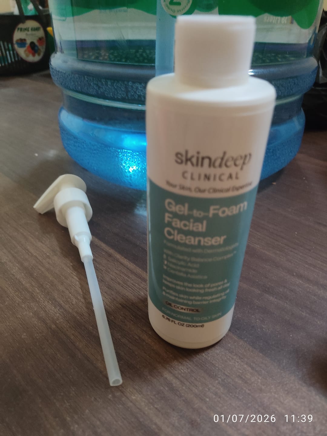 Customer photo review of Gel-to-Foam Facial Cleanser