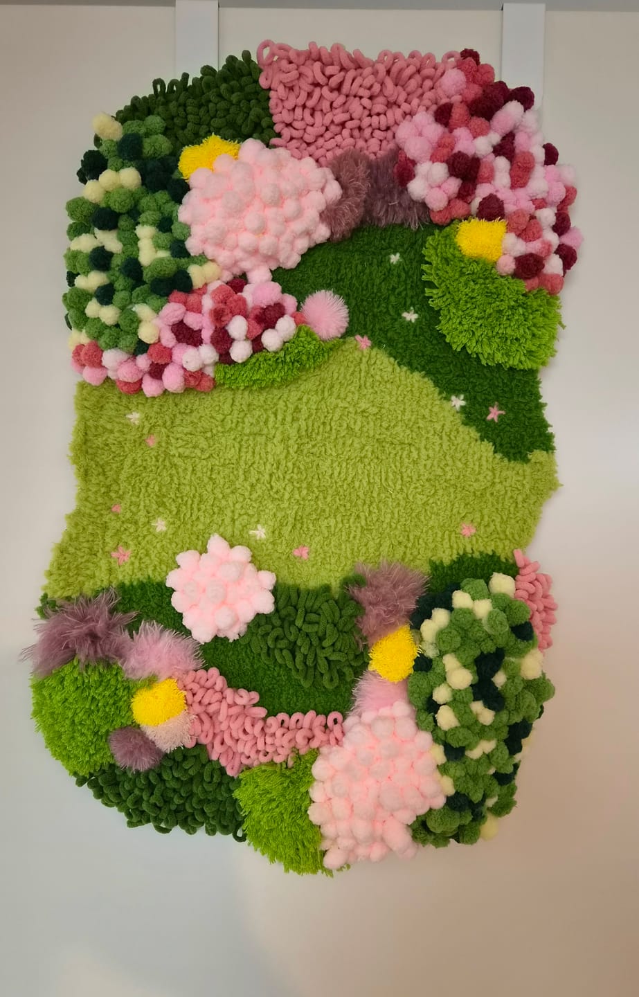 Customer photo review of BUBBLEGUM GARDEN - Moss Rug Making Kit