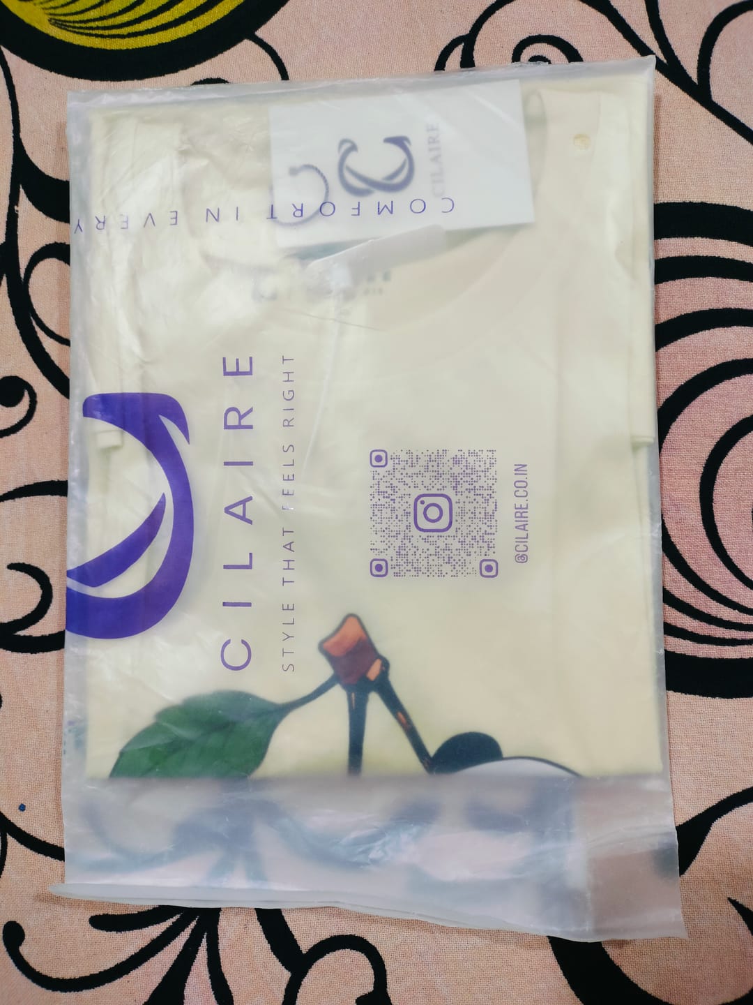 Customer photo review of Cherry Joy — Regular Fit T-Shirt