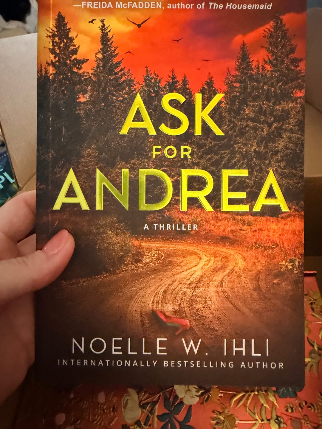Customer photo review of Quarterly Mystery/Thriller Book Box