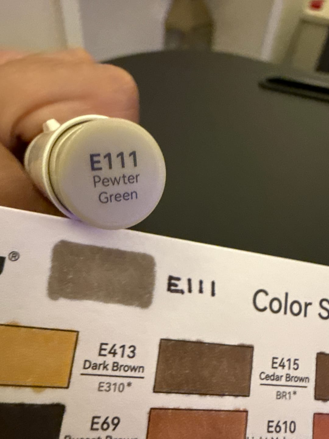 Customer photo review of Ohuhu Honolulu B YG100 / E111 Individual Marker, Brush & Fine