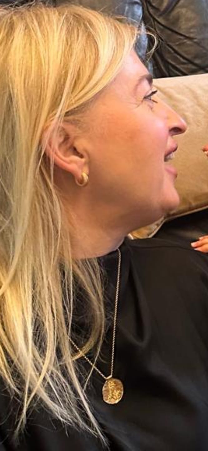 Customer photo review of Duo Layered Hoops Gold