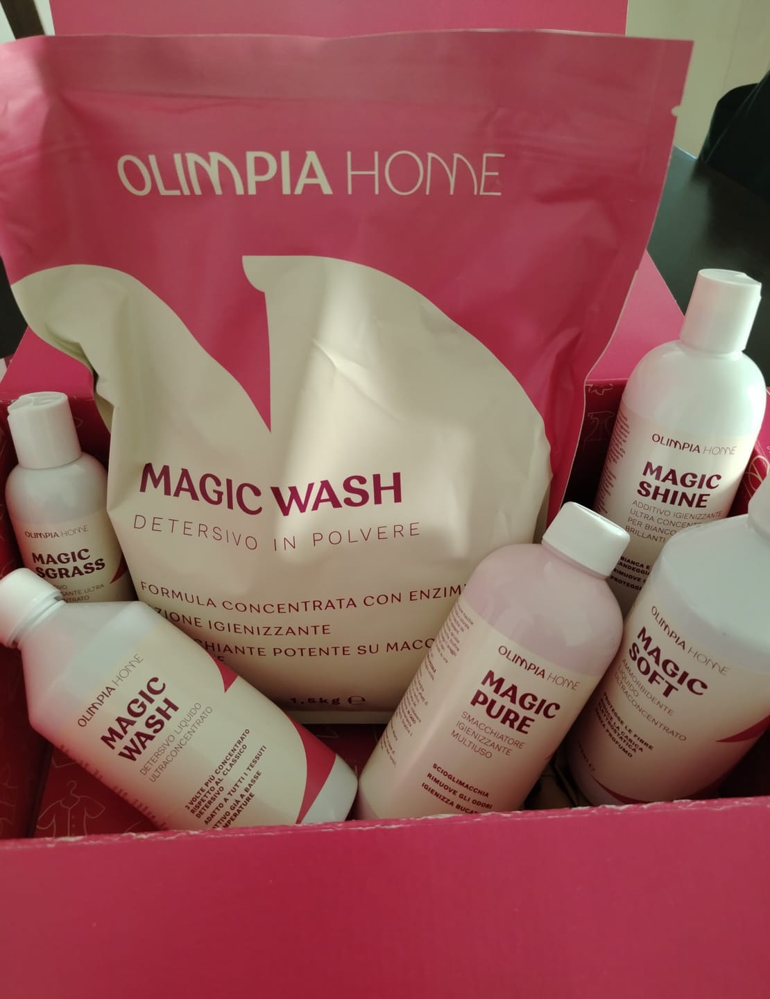 Customer photo review of Box sistema bucato - I 6 Magic per un bucato davvero pulito