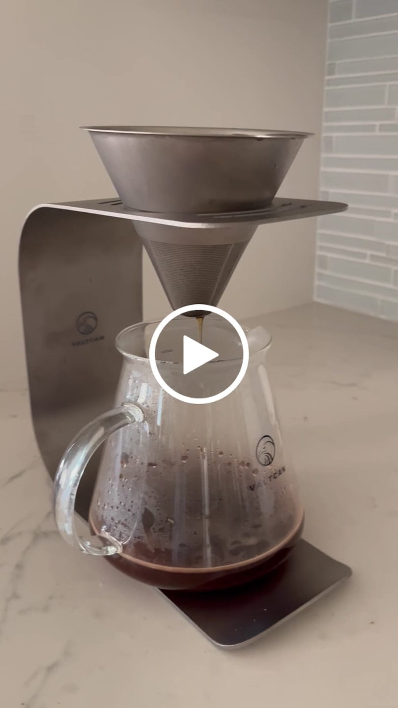 Customer video review of Titanium Pour Over Set Coffee Worth the Miles · No Paper Ever · 600ml · 137g