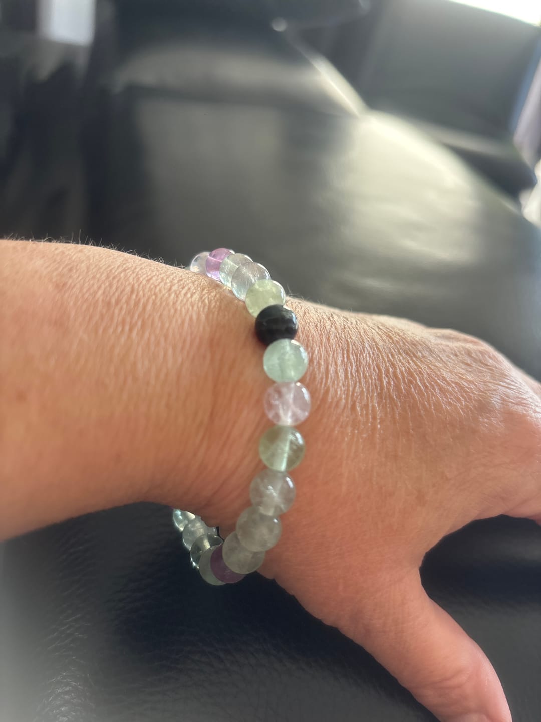 Customer photo review of Bracelet Fluorite Multicolore