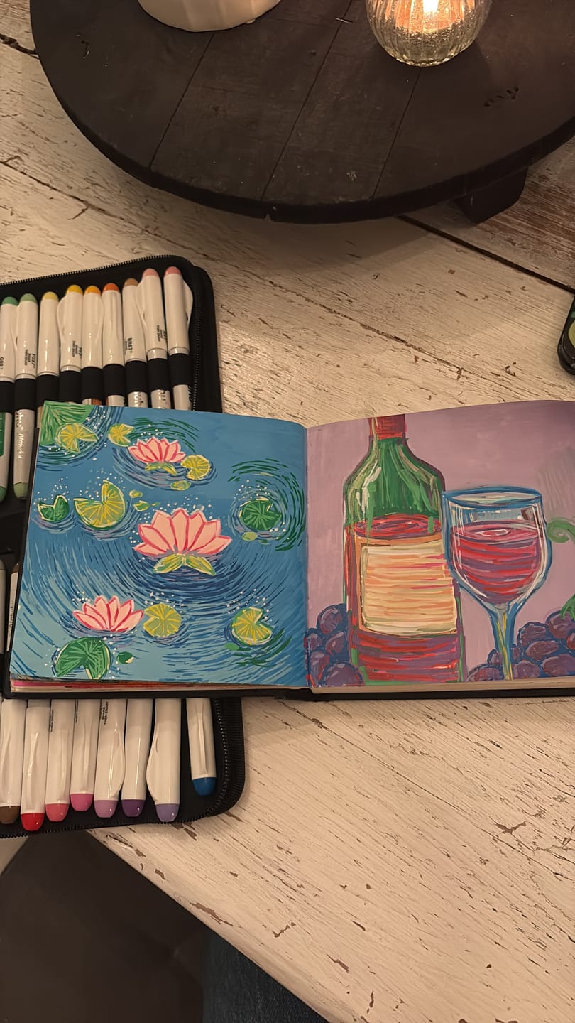 Customer photo review of Ohuhu Nahuku Direct-ink Acrylic Markers