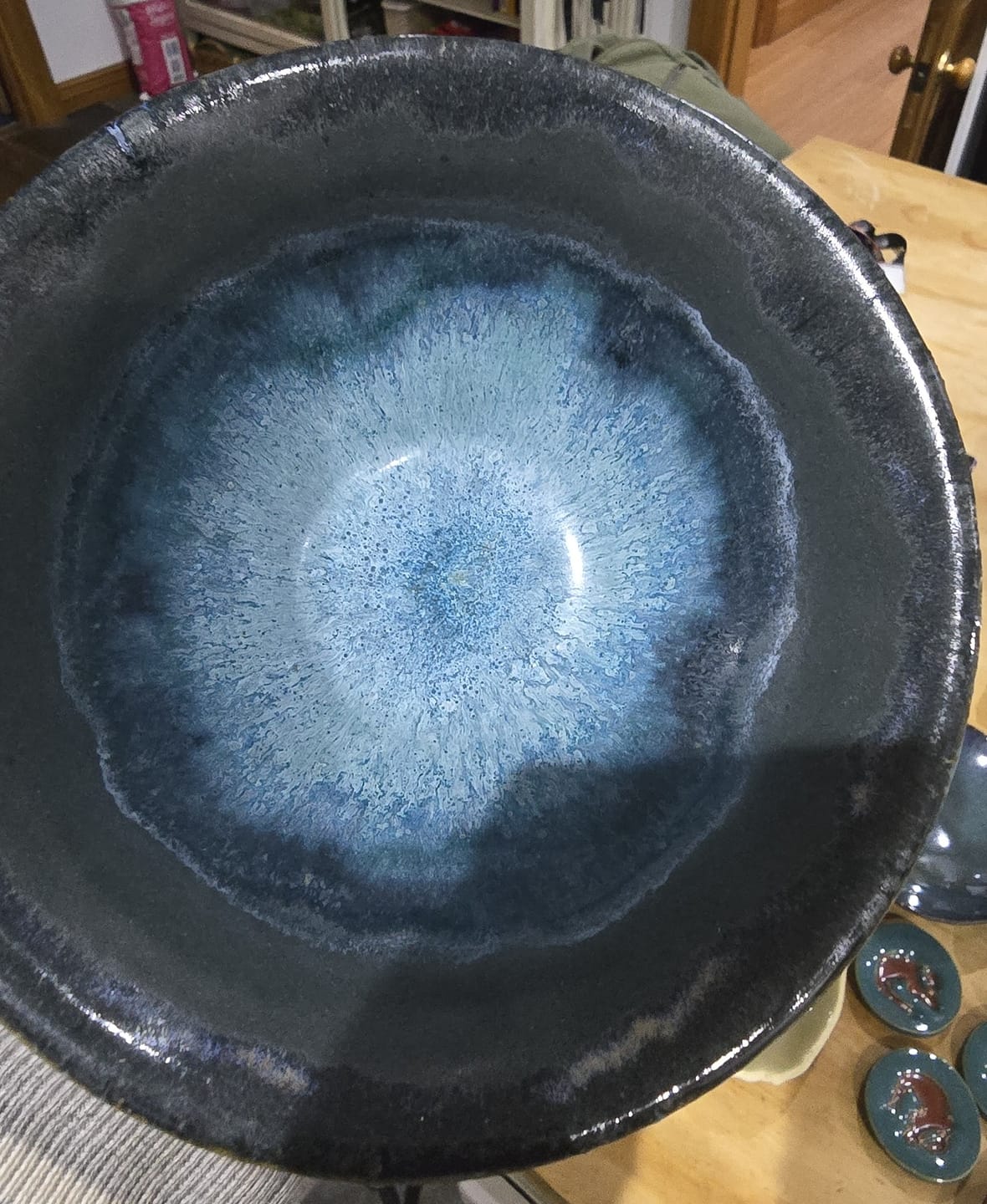 Customer photo review of Abbots Charcoal Midfire Brushable Glaze