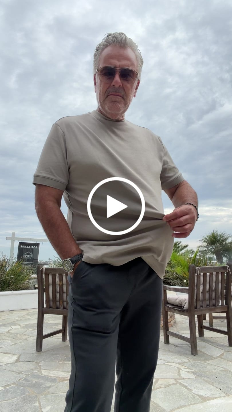 Customer video review of Mock Neck T-Shirt
