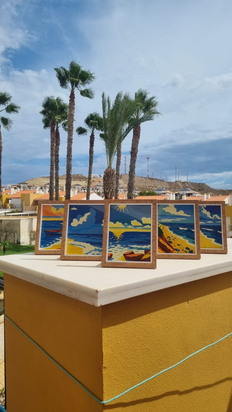 Customer photo review of 6 Mini Paintings - Seashore Set