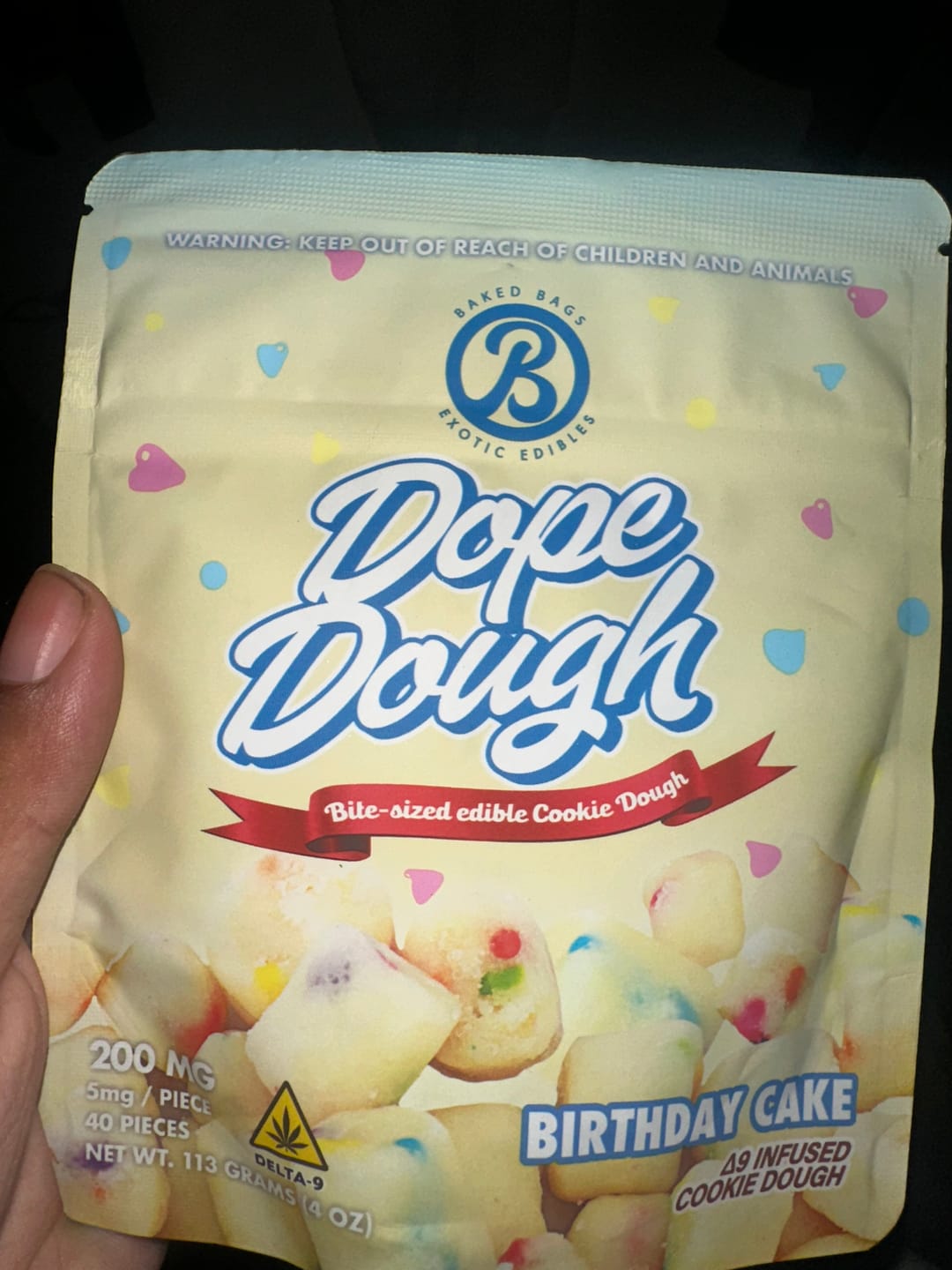 Customer photo review of DOPE DOUGH - BIRTHDAY CAKE