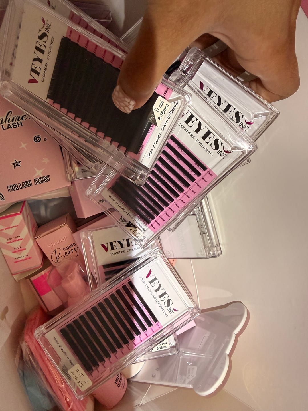 Customer photo review of VEYESINC Cashmere Lashes - 0.07MM