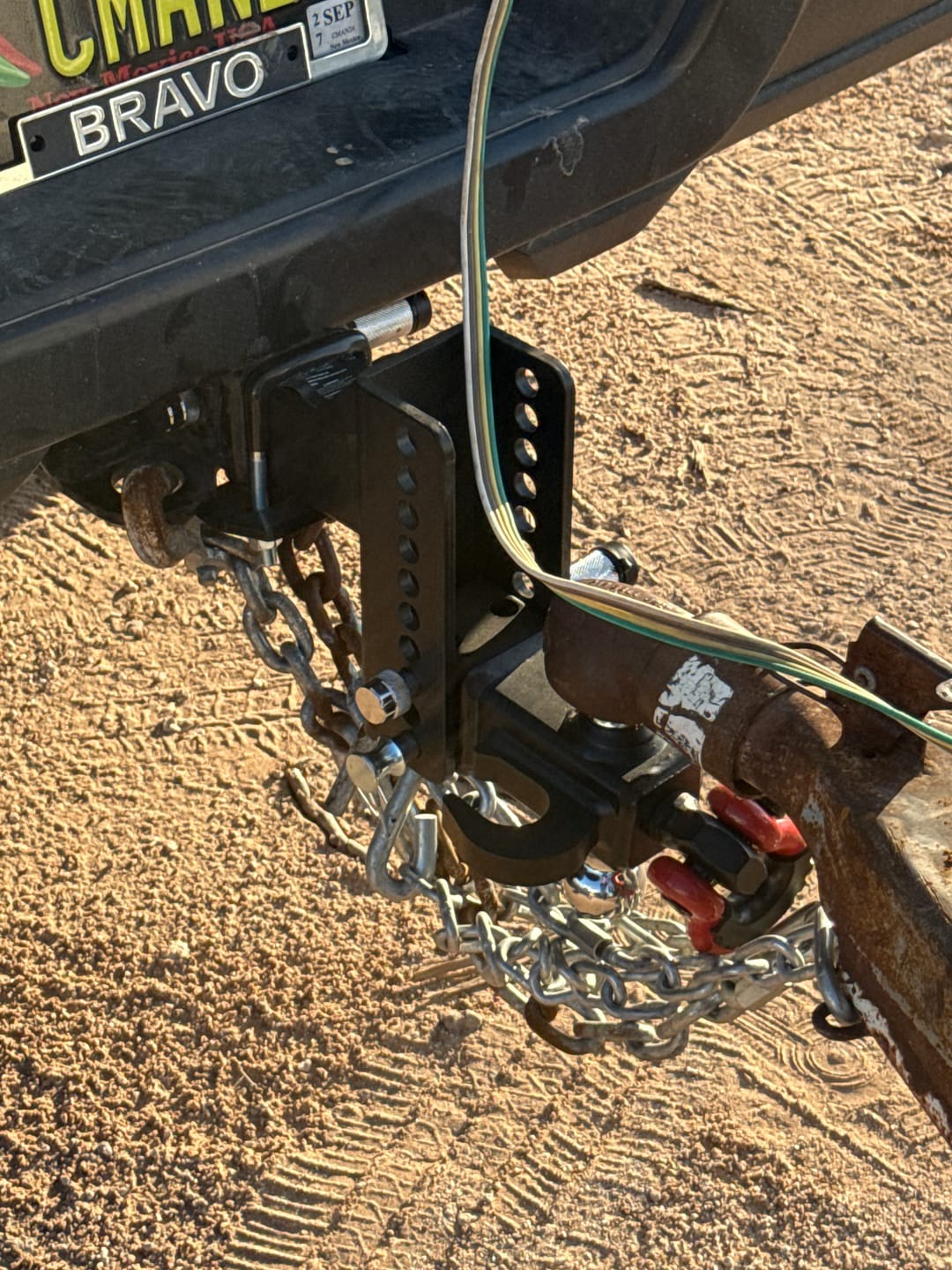 Customer photo review of TYT Adjustable 5-in-1 Tri-Ball Hitch Ball Mount for 2.5" Receiver