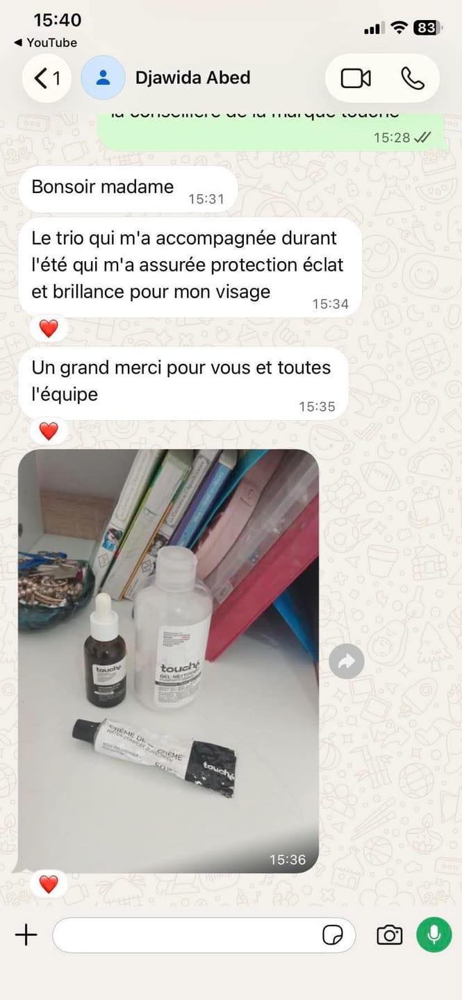 Customer photo review of Gel Nettoyant Purifiant Visage