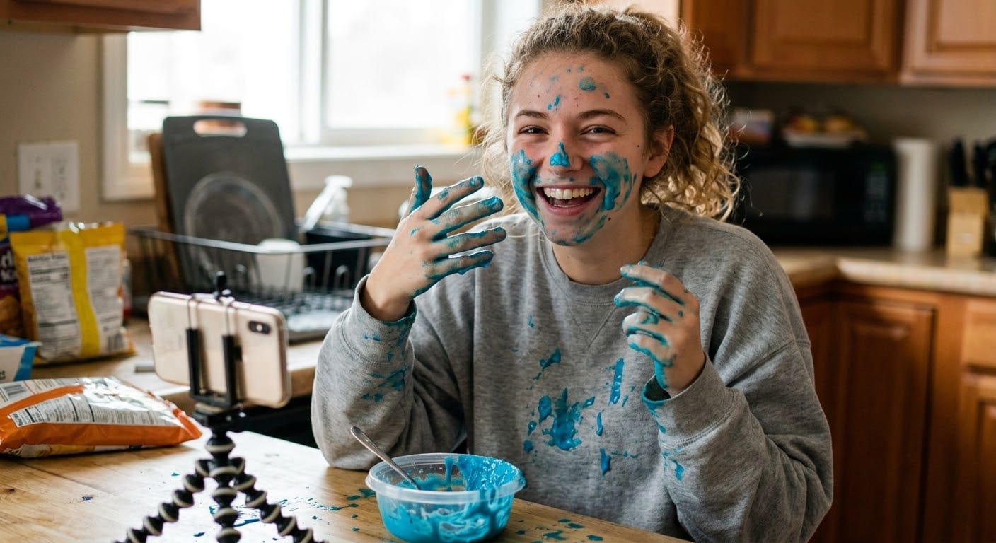 Customer photo review of Gooey Gummies - Sour Blue Goo