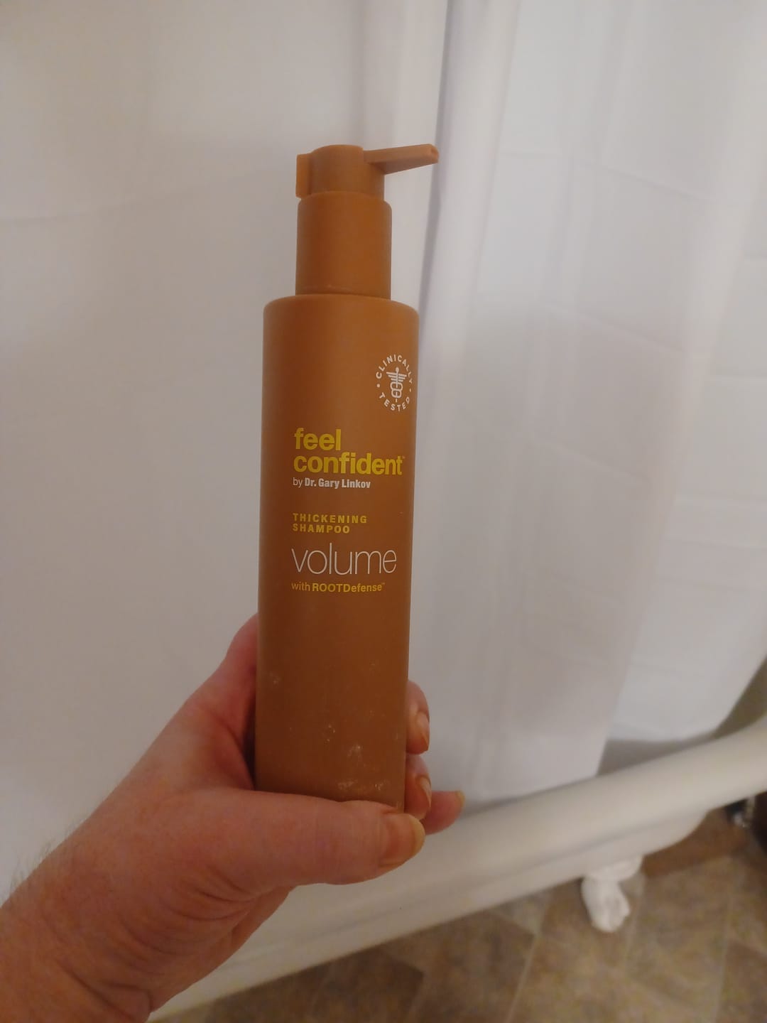Customer photo review of Hair Thickening Shampoo