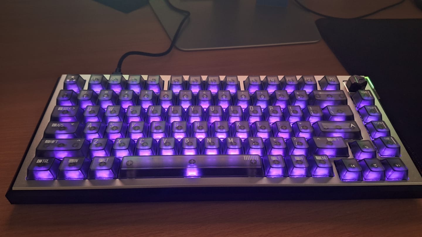 Customer photo review of A75 Ultra HE Magnetic Switch Keyboard- The key to be ace