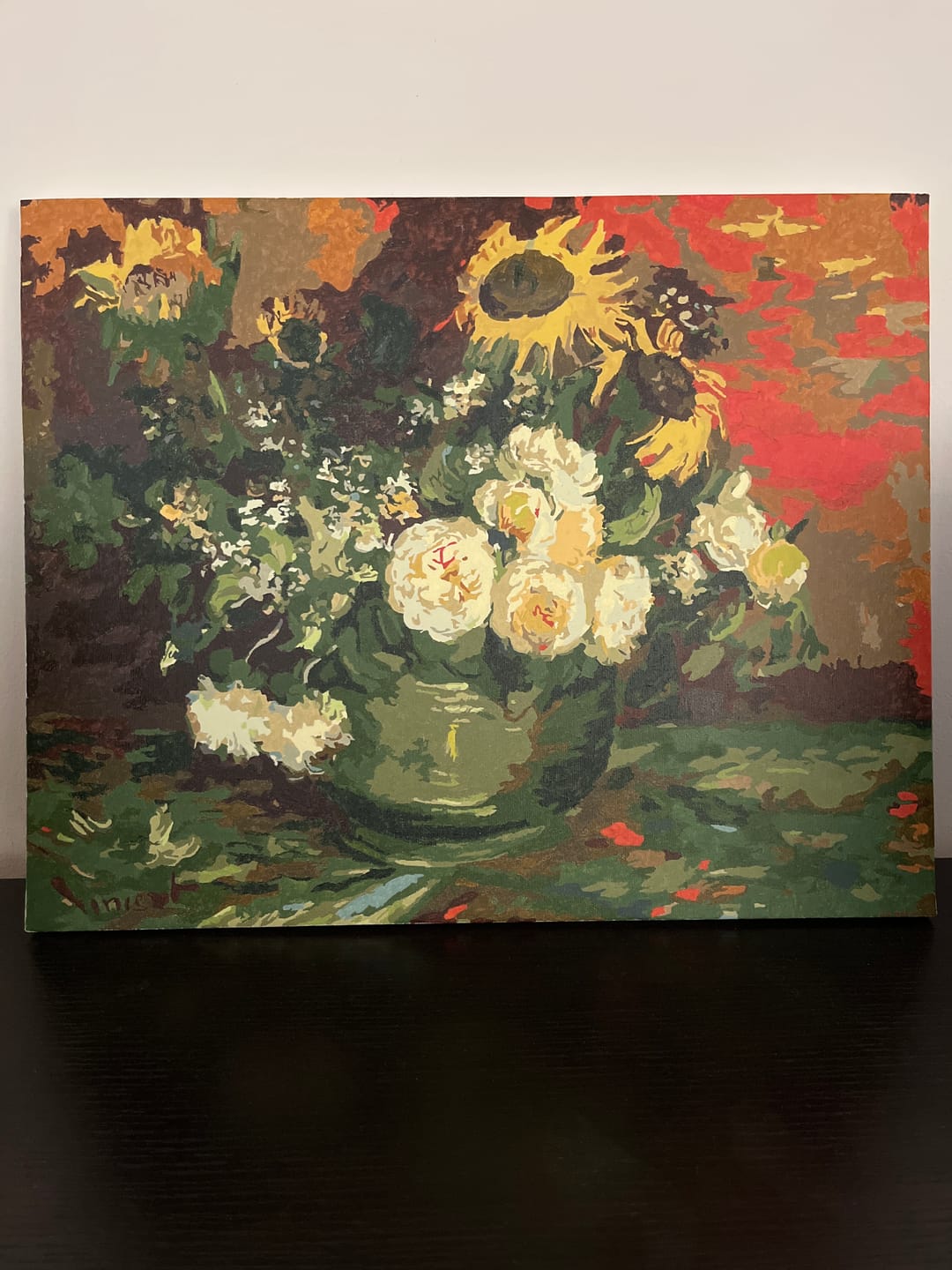 Customer photo review of Still Life with Roses and Sunflowers