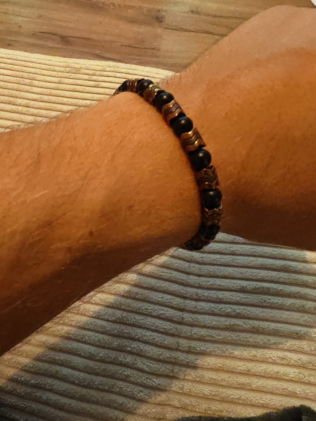 Customer photo review of Obsidian Armband