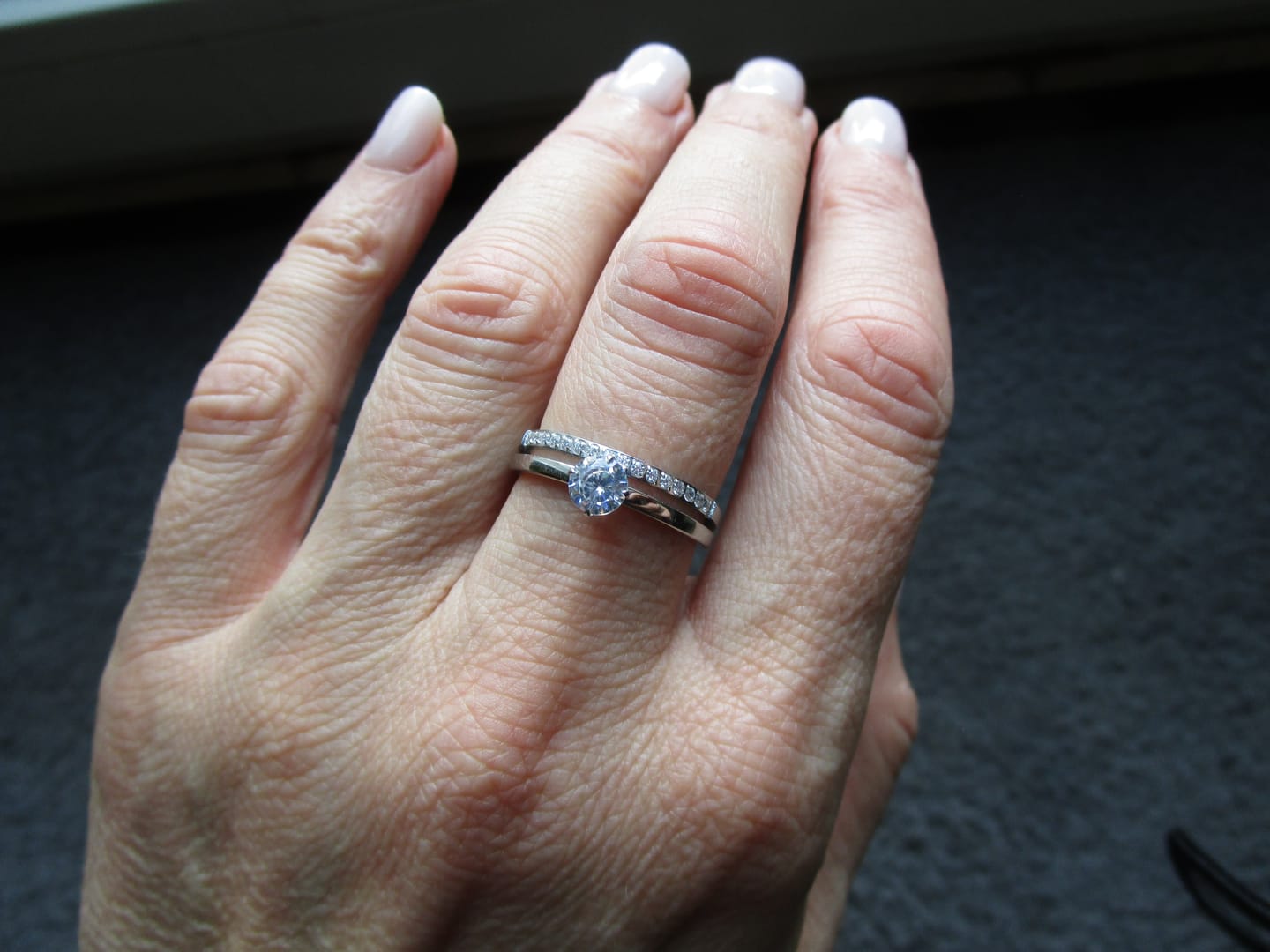 Customer photo review of Double Shine Ring | 18K vergoldet