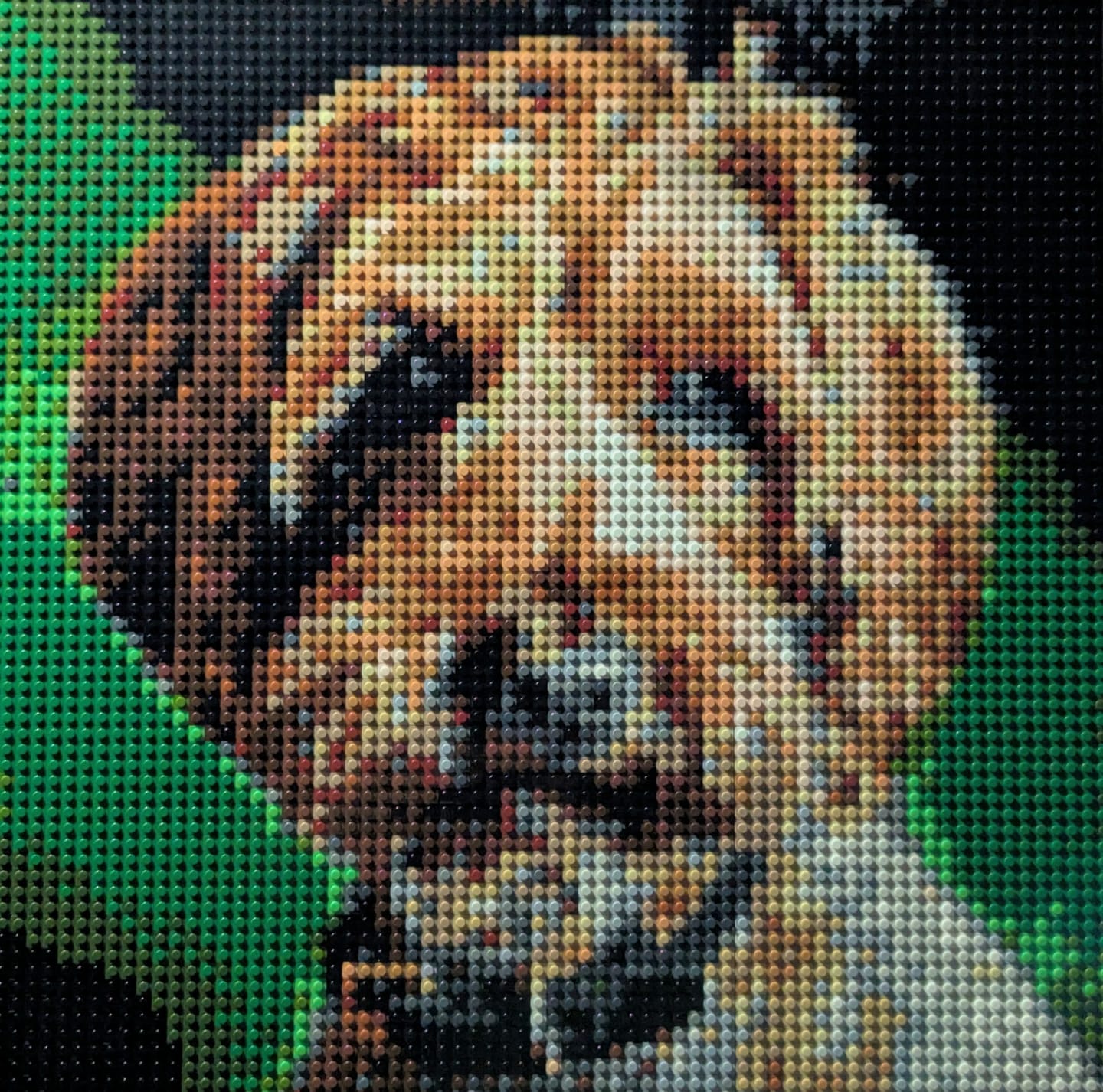 Customer photo review of Custom Design Brick Mosaic - 3x3 baseplates