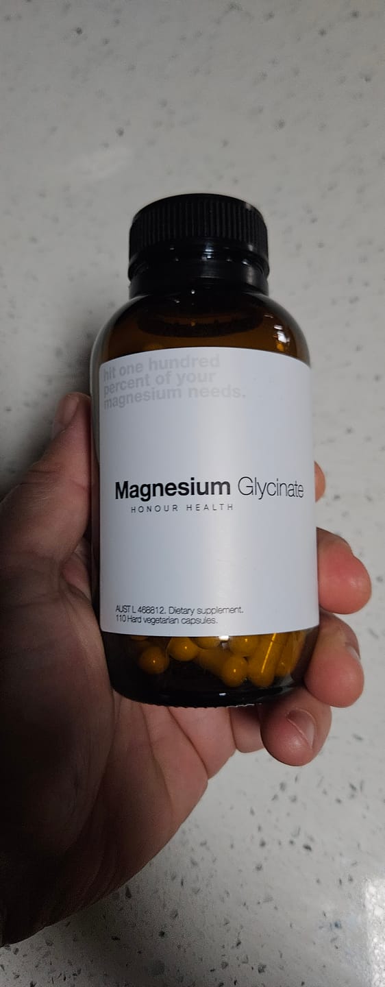Customer photo review of Magnesium Glycinate (Pure & Unbuffered) - 110 Capsules