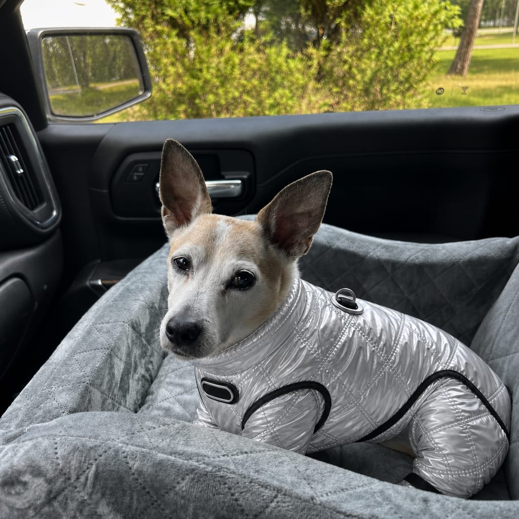 Customer photo review of WUFFEY™ Pet Winter Suit