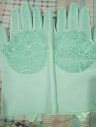 Customer photo review of Silicone Cleaning Gloves - Dishwashing Gloves