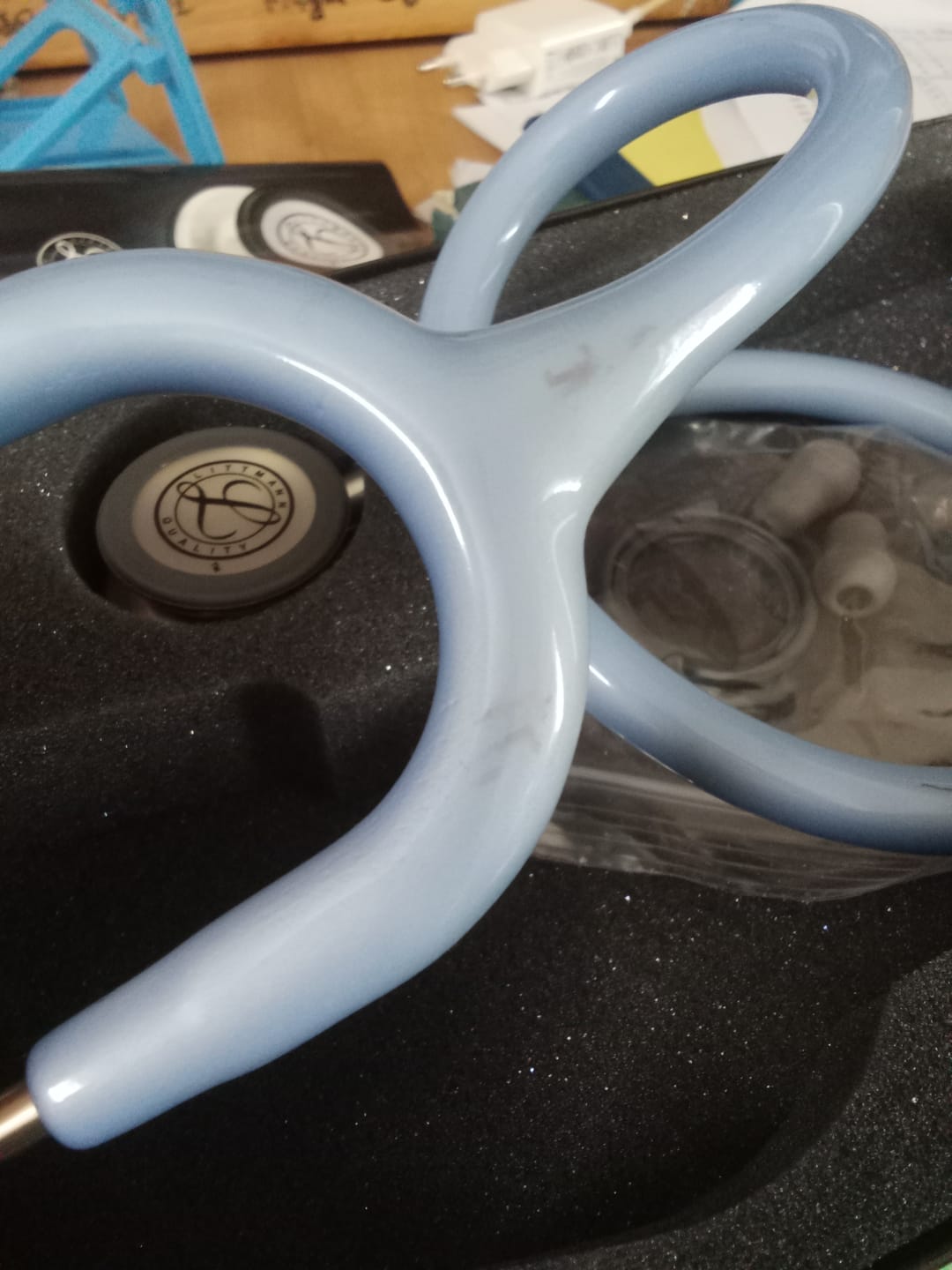 Customer photo review of Littmann Classic III Monitoring Stethoscope: Ceil Blue 5630