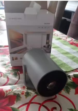 Customer photo review of Big-Screen Crochet Projector